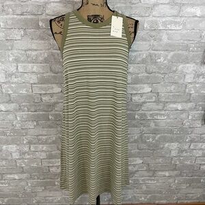 NWT A New Day Green Striped Tank Dress